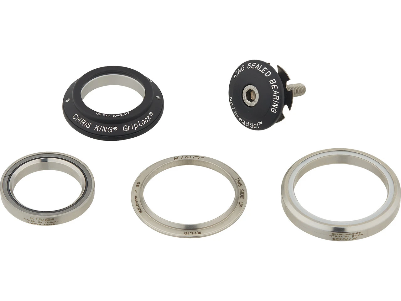 Chris-king DropSet 3 IS41/28,6 - IS52/40 GripLock Steuersatz – Bild 15